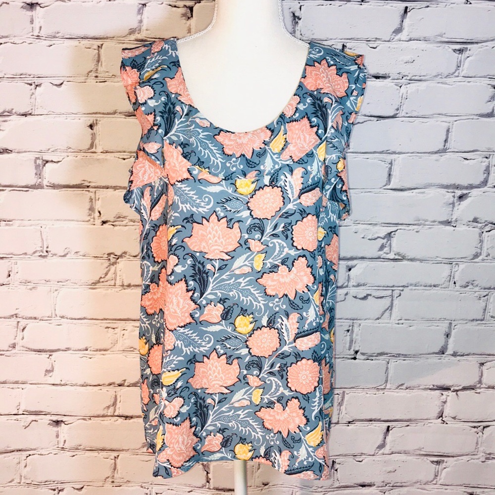 LOFT - Floral Sleeveless Blouse